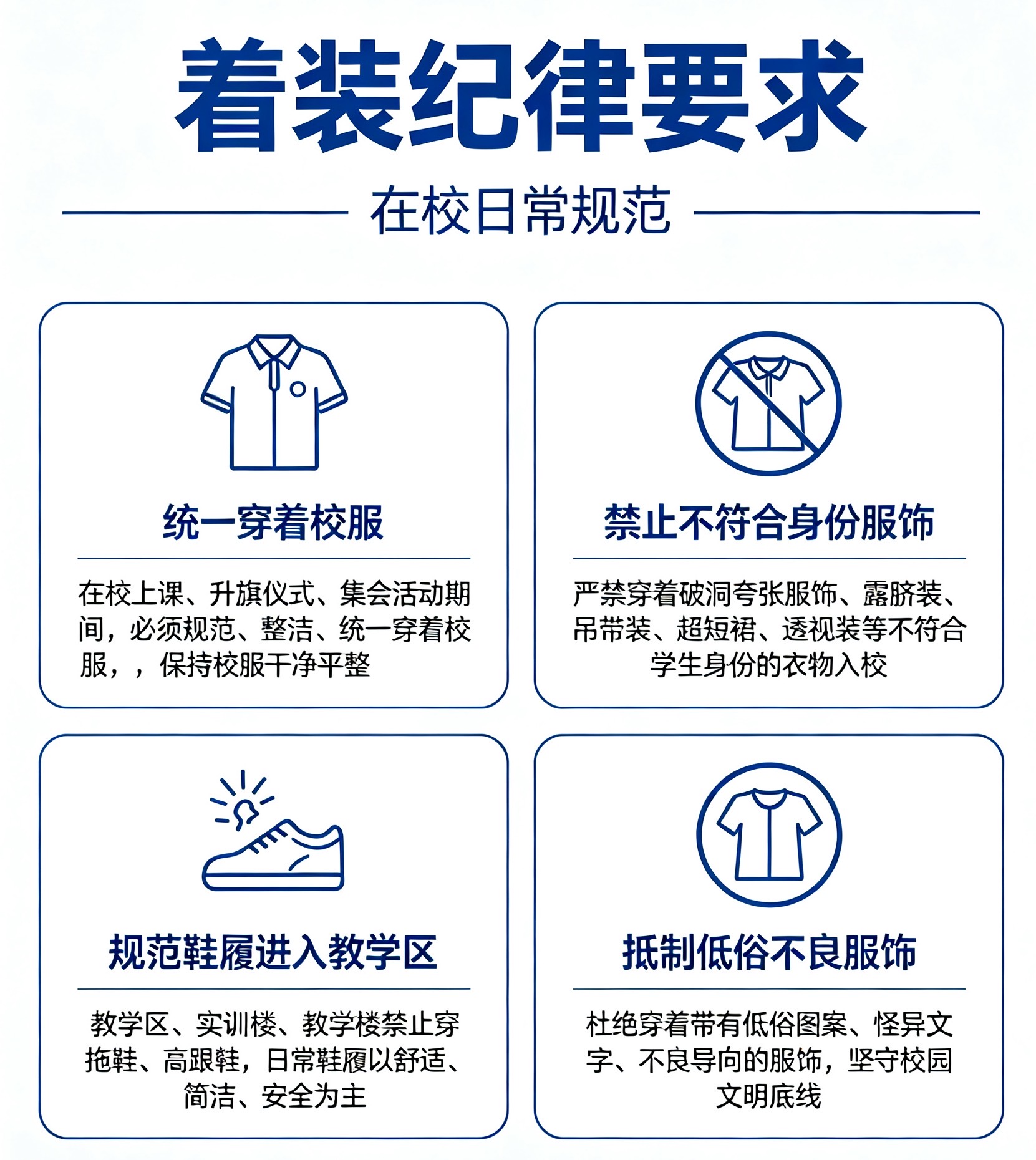 正仪容 展新风｜咸宁振宁技工学校新学期仪容仪表规范指南(图4)